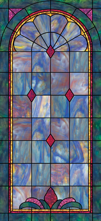 stained glass film design IN-8