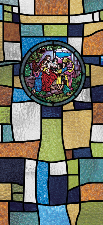 Illuminado decorative church window film design IN-15
